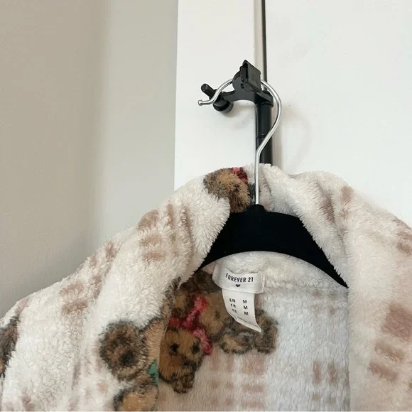 Plaid Teddy Bear Robe - Picture 2 of 5